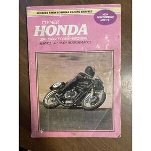 Clymer Honda 350-550cc Fours Service‎ Manual 1972-1978
